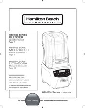 Hamilton Beach HBH855 Series Operation Manual