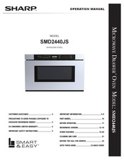 Sharp Microwave Drawer SMD2440JS Operation Manual