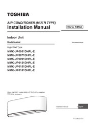 Toshiba MMK-UP0151DHPL-E Installation Manual