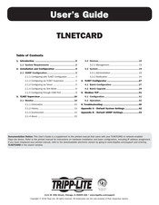 Tripp Lite TLNETCARD User Manual