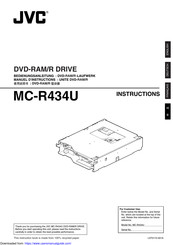JVC MC-R434U Instructions Manual