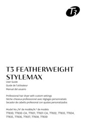 T3 FEATHERWEIGHT STYLEMAX User Manual