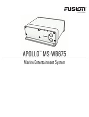 Garmin FUSION APOLLO MS-WB675 Manual