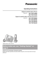 Panasonic KX-TGF322JX Operating Instructions Manual