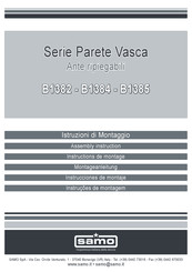 Samo Parete Vasca B1382 Assembly Instruction Manual