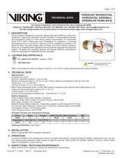 Viking 13933FB Technical Data Manual