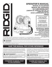 RIDGID R86920 Operator's Manual