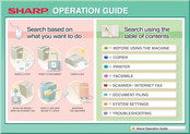 Sharp DX-2500N Operation Manual
