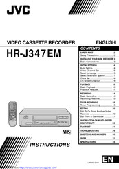 JVC HR-J347EM Instructions Manual