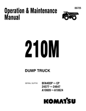 Komatsu 210M Operation & Maintenance Manual