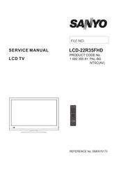 Sanyo LCD-22R35FHD Service Manual