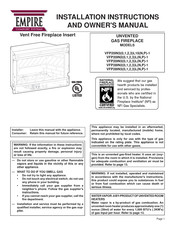 Empire Comfort Systems VFP28IN3 series Installation Instructions And Owner's Manual
