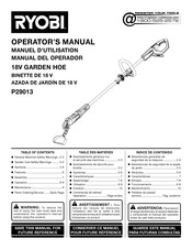Ryobi P29013 Operator's Manual