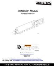 Generac Power Systems SnapRS RS801 Installation Manual