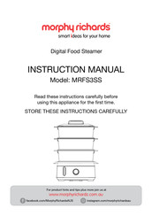 Morphy Richards MRFS3SS Instruction Manual