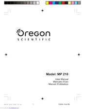 Oregon Scientific MP 210 User Manual