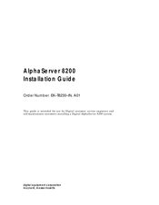 DEC AlphaServer 8200 Installation Manual
