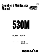Komatsu 530M Operation & Maintenance Manual