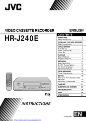 JVC HR-J240E Instructions Manual