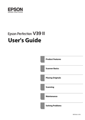 Epson Perfection V39II User Manual