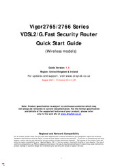 Draytek Vigor2765 Series Quick Start Manual