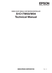 Epson S1C17W03 Technical Manual