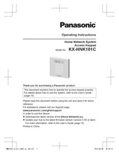 Panasonic KX-HNK101C Operating Instructions Manual