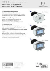 S S Regeltechnik Rheasgard Klgf Modbus Manuals Manualslib