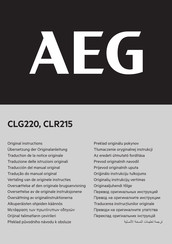 AEG CLR215 Original Instructions Manual