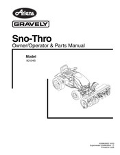 Ariens GRAVELY Sno-Thro Owner/Operator & Parts Manual