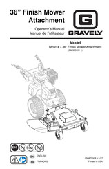 Gravely 885914 Operator's Manual