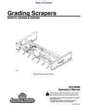 Land Pride Grading Scrapers GS2596 Operator's Manual