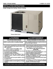 Trane PPG3GE Series Installation Instructions Manual