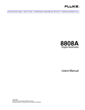 Fluke 8808A User Manual