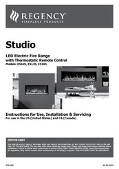 Regency 228-541 Instructions For Use & Installation