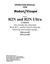 Robot Coupe R2N Operation Manual