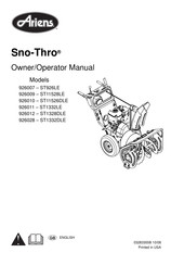 Ariens Sno-Thro 926011 Owner's/Operator's Manual