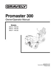 Gravely Promaster 300 Owner's/Operator's Manual