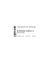 Simrad EQ33-2 Instruction Manual
