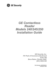 GE Wallighter 250 Installation Manual