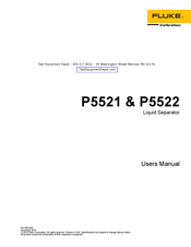 Fluke P5521 User Manual