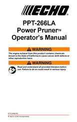Echo Power Pruner PPT-266LA Operator's Manual
