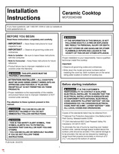 GE Moffat MCP2024DXBB Installation Instructions Manual