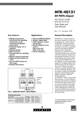 Alcatel MTK-40131 Datasheet And User Manual