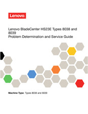 Lenovo 8038 Problem Determination And Service Manual