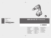 Bosch GSR 18 V-EC Original Instructions Manual