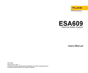 Fluke ESA609 User Manual