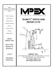 Impex 101015 Owner's Manual