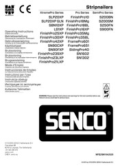 Senco FinishPro25XP Operating Instructions Manual