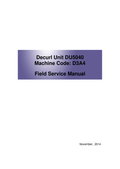 Ricoh DU5040 Field Service Manual